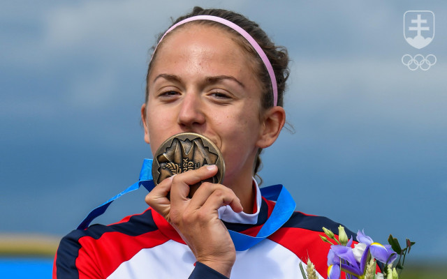 Bronzová medailistka z II. európskych hier v Minsku Mariana Petrušová. 