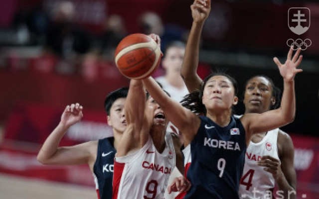 Basketbalistky Kanady zdolali Kórejskú republiku v A-skupine