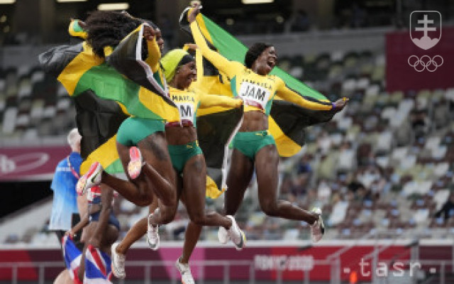 Jamajčanky zlaté v štafete na 4x100 m