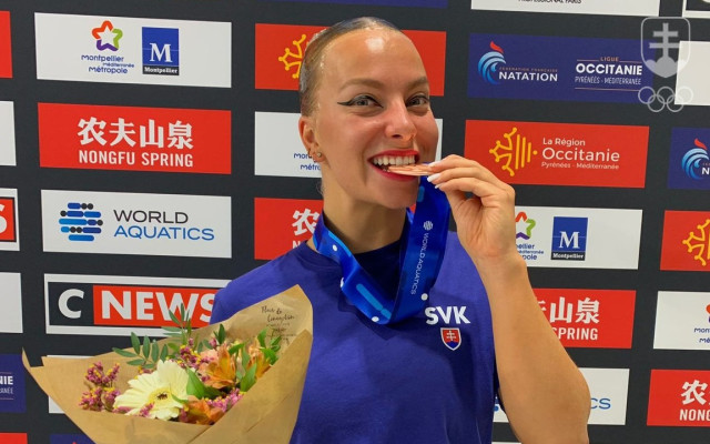Viktória Reichová s bronzovou medailou z SP v Montpellieri