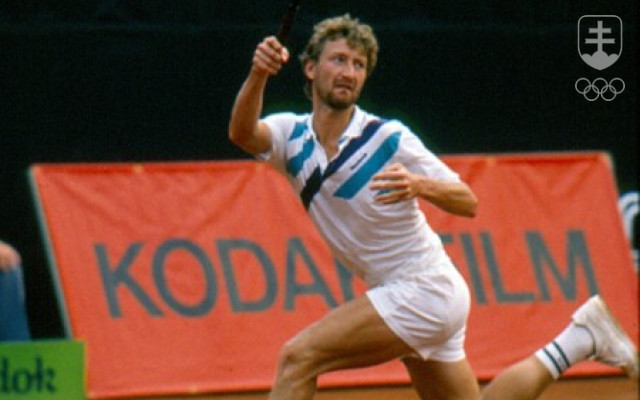 Miloslav Mečíř na Čedok Open v Prahe v roku 1987.
