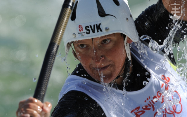Vodná slalomárka Elena Kaliská sa v kategórii K1 v Aténach 2004 stala vôbec prvou ženou zo Slovenska s olympijským víťazstvom. V Pekingu 2008 svoj triumf zopakovala - na snímke.