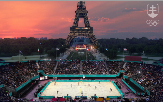Turnaje v plážovom volejbale odohrajú v dočasnom areáli pod Eiffelovou vežou.