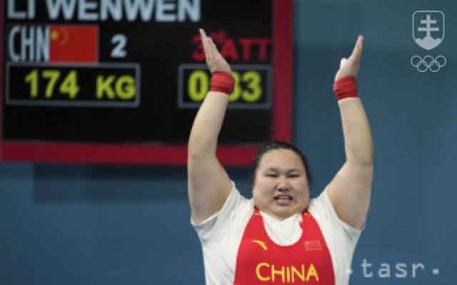 Čínska vzpieračka Wen-Wen Li zvíťazila v kategórii nad 81 kg