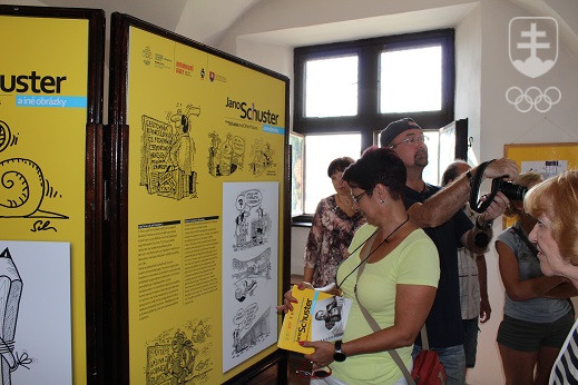 SOV – SOŠM v spolupráci s európskym festivalom humoru Kremnické gagy otvorilo výstavu Jano Schuster a iné obrázky