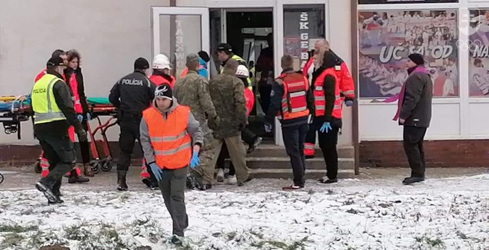 V telocvični taekwondistov v Prešove bolo jedno z miest prvej pomoci pre nešťastných obyvateľov postihnutých tragickým výbuchom.