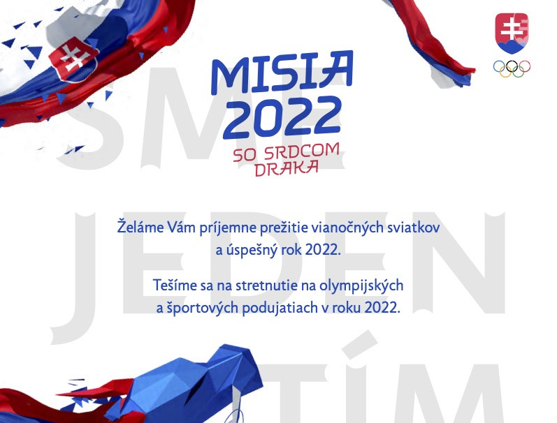 Veselé Vianoce a šťastný olympijský rok 2022 želá SOŠV