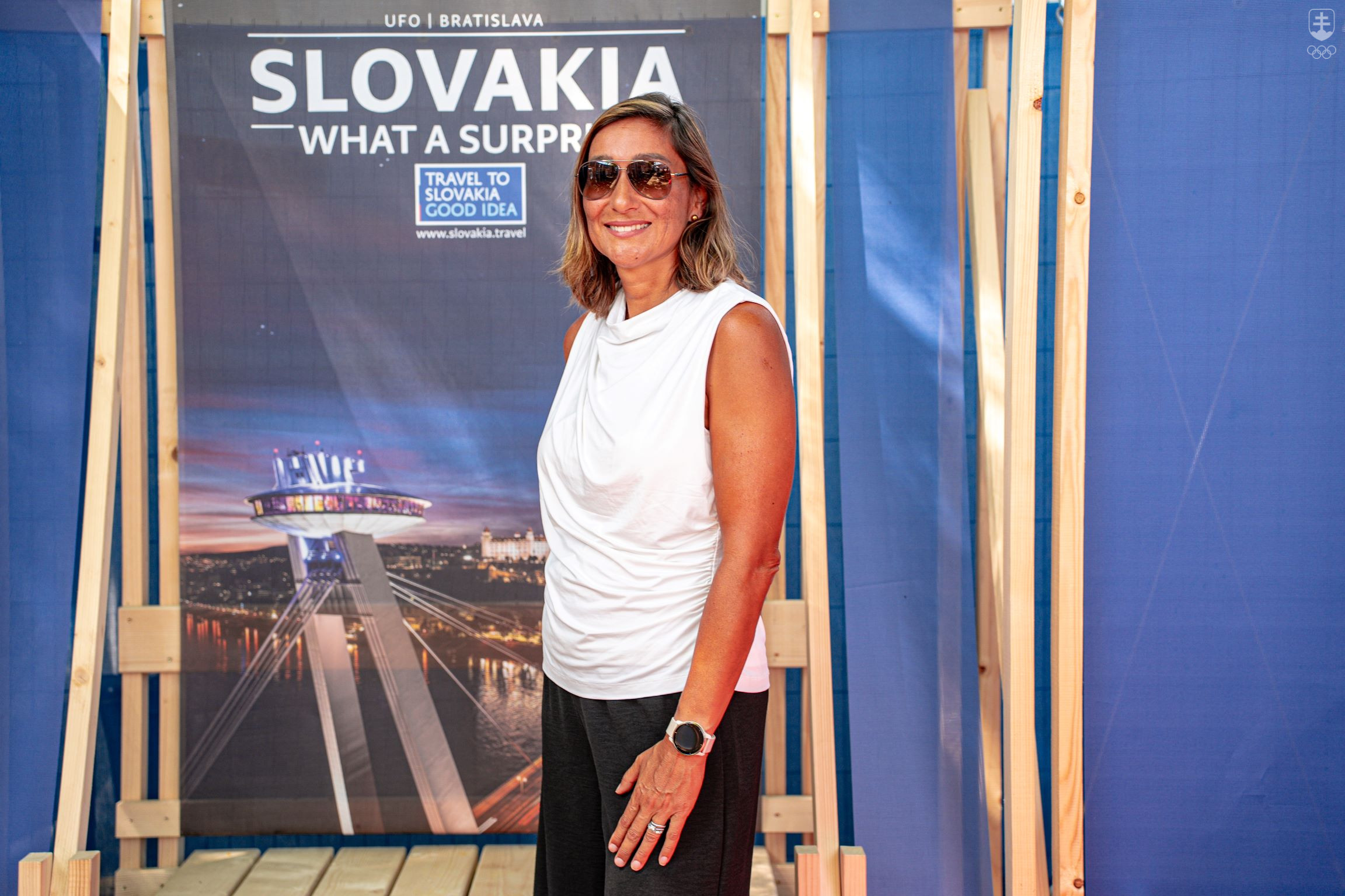 Martina Moravcová v Maison Slovaque.